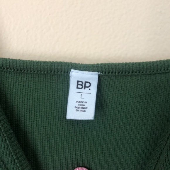 NWOT BP Green Ribbed Thong Bodysuit - Picture 3 of 4